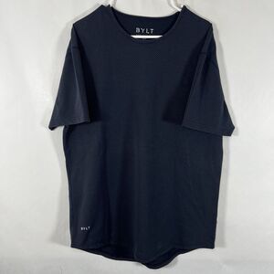 BYLT Premium Basics LUX Drop Cut T Shirt Mens XL Navy Polka Dots Athletic Fit